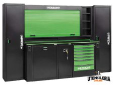 Arredamento modulare FG 118/CO6V per officina 3.050x757x2.000mm Arredamento modulare FG 118/CO6V per officina 3.050x757x2.000mm