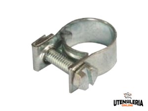 Fascetta stringitubo Mini Clamp 9mm in acciaio W1, serraggio 12-14mm (100pz)