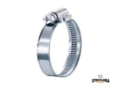 Fascetta stringitubo banda piena 12mm in acciaio W4, serraggio 100-120mm