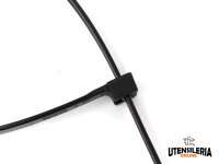 Fascette di cablaggio in plastica Nylon 9.0x1330 mm nere (100pz)