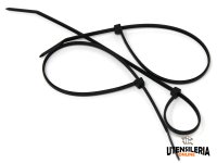 Fascette di cablaggio in plastica Nylon 9.0x1330 mm nere (100pz)