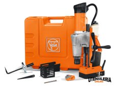 Trapano magnetico KBM 65 U con fresa a corona Fein per metallo 1300 W Trapano magnetico KBM 65 U con fresa a corona Fein per metallo 1300 W