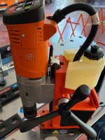 Trapano magnetico KBU 35 MQ con punta a corona Fein per metallo 1100 W