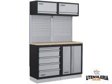 Arredamento modulare per officina in acciaio A007M Fervi 1360x498x2000 mm