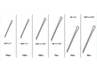 Assortimento coppiglie Fervi varie misurazioni art.0294 (555pz)