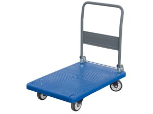Carrello portapacchi Fervi C300 con piattaforma in pvc, portata 300kg
