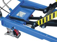 Piattaforma di alzata carrellata Fervi 0010 a pantografo, portata 500Kg