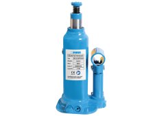 Cric a bottiglia portatile Fervi 0062/2 con pistone idraulico, portata 2 tonnellate Cric a bottiglia portatile Fervi 0062/2 con pistone idraulico, portata 2 tonnellate
