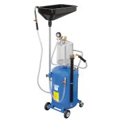 Unità aspira olio Fervi 0596 pneumatica carrellata con serbatoio da 70 l