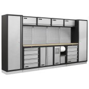 Arredamento modulare per officina in acciaio A007B Fervi 3920x498x2000 mm
