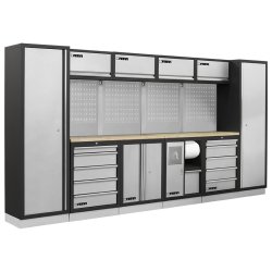 Arredamento modulare per officina in acciaio A007B Fervi 3920x498x2000 mm