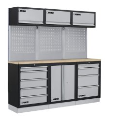 Arredamento modulare per officina in acciaio A007N Fervi 2040x498x2000 mm