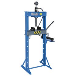 Pressa idraulica Fervi P001/20 manuale con pistone mobile, portata 20 ton