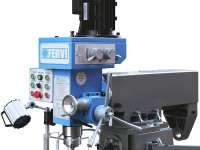 Fresa universale a testa veloce Fervi F050U con visualizzatore a 3 assi 400V 1,5kW