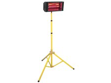 Lampada riscaldante a raggi infrarossi Fervi R610A con treppiede 2000W