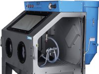 Sabbiatrice Fervi 0878 con aspiratore 230V 1.2kW + corindone bruno gr.80