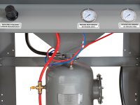 Sabbiatrice a pressione Fervi 0615 con aspiratore separato, 0.7kW
