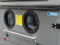Sabbiatrice a pressione Fervi 0605 con 2 aspiratori 2x230V 1.2kW