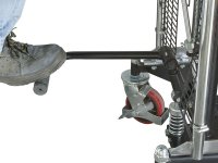 Sollevatore idraulico Fervi 0782 con piattaforma e forche, 400kg