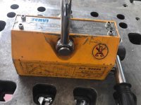 Sollevatore magnetico al neodimio Fervi S0300, portata 300kg