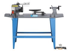 Tornio da legno Fervi 0751 trasmissione a cinghia 230V 0,37kW