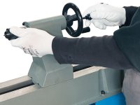Tornio da legno Fervi 0758 230V 0,75kW con trasmissione a cinghia velocità variabile