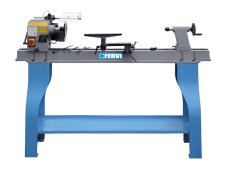 Tornio da legno Fervi 0758 230V 0,75kW con trasmissione a cinghia velocità variabile