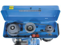 Trapano a colonna da banco Fervi 0750CM3 con trasmissione a cinghia 0,75 kW