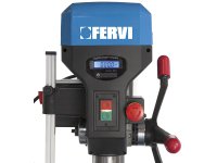 Trapano a colonna Fervi 0252/400V con trasmissione a cinghia 1,5kW