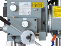 Trapano fresa ad ingranaggi Fervi T047/400VDA a discesa automatica, 1,1-1,5kW