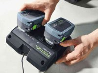 Set di ricarica Festool SYS 18V con 4 batterie BP18 da 4,0 Ah e carica batterie TCL 6 DUO
