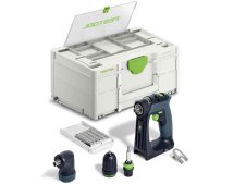 Trapano avvitatore a batteria Festool CXS 18-Basic-Set 40 Nm in valigetta portainserti