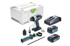 Festool Trapano avvitatore con percussione a batteria QUADRIVE TPC 18/4 5,0/4,0 I-Plus