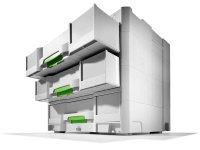 Valigetta portaminuteria Festool Sortainer a 3 cassetti, 395x295x210mm