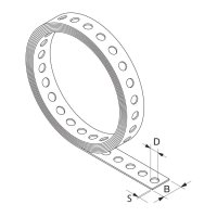 Bandella perforate zincate Fischer LBV 10m (10pz)