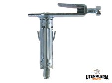 Tassello in acciaio SBS 9/10 con gancio piatto regolabile (50pz)