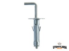 Tassello in acciaio SBS 9/6 con gancio lungo 22mm (50pz)