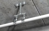 Flangia circolare per fissaggi a muro con collari CPE (25pz)