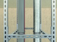Mensola rinforzo bidirezionale Fischer PUWS 2x2/135° profili FUS (10pz)