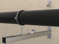 Mensola a sbalzo Fischer FCA 41/41D con piastra base