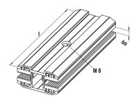 Morsetto centrale non assemblato MC G per moduli senza cornice (20pz)