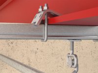 Morsetto Fischer TKR 124 per il fissaggio di profili a strutture in acciaio (10pz)