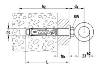 Ancoraggio meccanico GS TAM 10/130 da ponteggi con occhiolo (20pz)