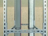 Profilo di montaggio Fischer FUS 41/62D 6mt per sostegno impianti 10pz