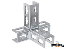 Staffa connessione tri-dimensionale PFUF 4D per profili FUS (10pz) Staffa connessione tri-dimensionale PFUF 4D per profili FUS (10pz)