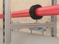 Staffa angolare Fischer FAF 4/135° per binari FUS (25pz)