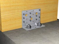Staffe angolari nervate pesanti Fischer XAUB per connessione calcestruzzo-legno (50pz)