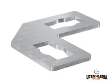 Staffa piana di connessione Fischer PFFF 2L per profili FUS (20pz) Staffa piana di connessione Fischer PFFF 2L per profili FUS (20pz)