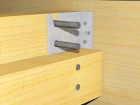 Staffe a scomparsa pesanti Fischer XJHI per connessione legno (25pz)