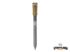 Tassello in ottone POS con doppia vite metrica per legno (25pz)